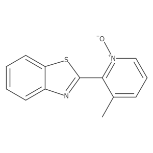 2-(3-Methyl-1-oxidopyridin-1-ium-2-yl)-1,3-benzothiazole结构式