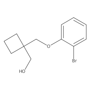 [1-[(2-Bromophenoxy)methyl]cyclobutyl]methanol结构式