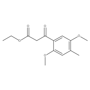 Ethyl 3-(2,5-dimethoxy-4-methylphenyl)-3-oxopropanoate结构式