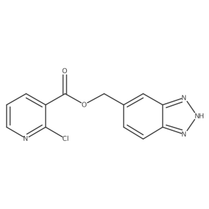 2H-Benzotriazol-5-ylmethyl 2-chloropyridine-3-carboxylate结构式