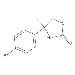 4-(4-Bromophenyl)-4-methyl-1,3-oxazolidin-2-one Structure