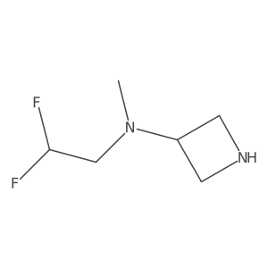 N-(2,2-difluoroethyl)-N-methyl-azetidin-3-amine结构式