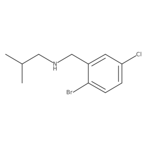 [(2-Bromo-5-chlorophenyl)methyl](2-methylpropyl)amine Structure