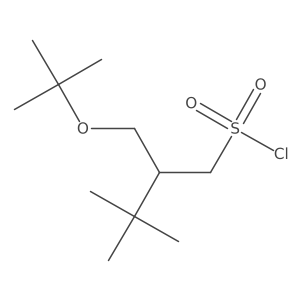 2-[(Tert-butoxy)methyl]-3,3-dimethylbutane-1-sulfonyl chloride Structure