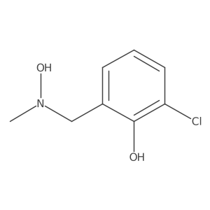 2-Chloro-6-{[hydroxy(methyl)amino]methyl}phenol Structure