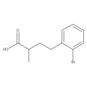 4-(2-Bromophenyl)-2-methylbutanoic acid结构式