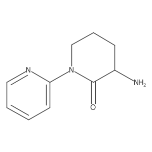 3-Amino-1-(pyridin-2-yl)piperidin-2-one Structure