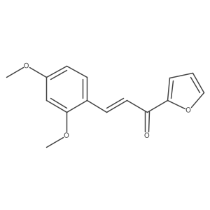 (2E)-3-(2,4-Dimethoxyphenyl)-1-(furan-2-yl)prop-2-en-1-one结构式