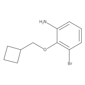 3-Bromo-2-(cyclobutylmethoxy)aniline Structure