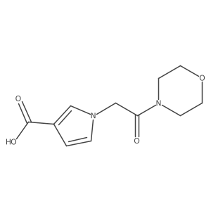 1-(2-morpholino-2-oxoethyl)-1H-pyrrole-3-carboxylic acid结构式