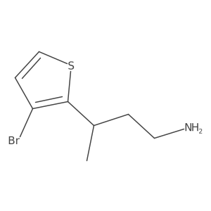 3-(3-Bromothiophen-2-yl)butan-1-amine结构式