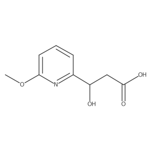 3-Hydroxy-3-(6-methoxypyridin-2-yl)propanoic acid Structure