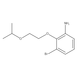 3-Bromo-2-[2-(propan-2-yloxy)ethoxy]aniline结构式