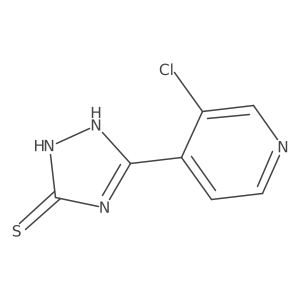 5-(3-chloropyridin-4-yl)-4H-1,2,4-triazole-3-thiol Structure
