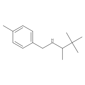 (3,3-Dimethylbutan-2-yl)[(4-methylphenyl)methyl]amine Structure