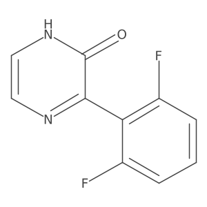 3-(2,6-Difluorophenyl)pyrazin-2(1H)-one结构式