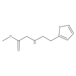 Methyl 2-{[2-(thiophen-2-YL)ethyl]amino}acetate Structure