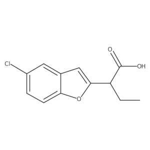 2-(5-Chloro-1-benzofuran-2-yl)butanoic acid Structure