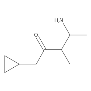 4-Amino-1-cyclopropyl-3-methylpentan-2-one Structure