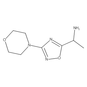 1-[3-(Morpholin-4-yl)-1,2,4-oxadiazol-5-yl]ethan-1-amine结构式