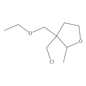 3-(Chloromethyl)-3-(ethoxymethyl)-2-methyloxolane Structure