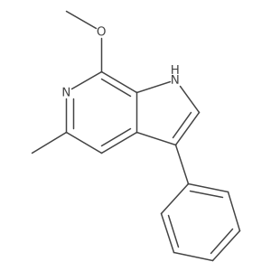 1h-Pyrrolo[2,3-c]pyridine,7-methoxy-5-methyl-3-phenyl-结构式