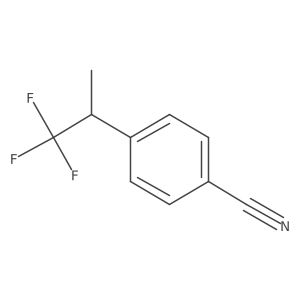 4-(1,1,1-Trifluoropropan-2-yl)benzonitrile结构式