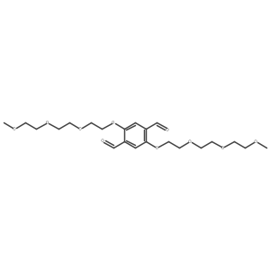 2,5-Bis(2-(2-(2-methoxyethoxy)ethoxy)ethoxy)terephthalaldehyde结构式