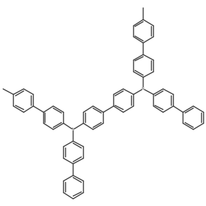 N-[4-(4-methylphenyl)phenyl]-N-[4-[4-(N-[4-(4-methylphenyl)phenyl]-4-phenylanilino)phenyl]phenyl]-4-phenylaniline结构式