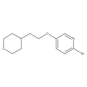 4-[2-[(6-Bromo-3-pyridyl)oxy]ethyl]morpholine Structure