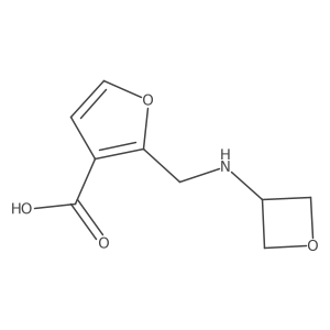 2-((Oxetan-3-ylamino)methyl)furan-3-carboxylic acid结构式