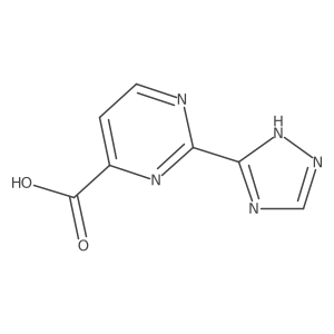 2-(4H-1,2,4-triazol-3-yl)pyrimidine-4-carboxylic acid结构式