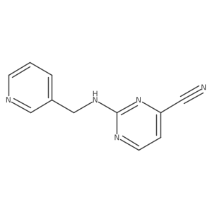 2-{[(Pyridin-3-yl)methyl]amino}pyrimidine-4-carbonitrile结构式