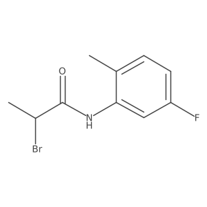 2-bromo-N-(5-fluoro-2-methylphenyl)propanamide结构式