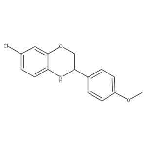 7-Chloro-3-(4-methoxyphenyl)-3,4-dihydro-2H-benzo[b][1,4]oxazine Structure