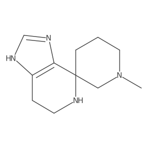 1'-Methyl-3,5,6,7-tetrahydrospiro[imidazo[4,5-c]pyridine-4,3'-piperidine]结构式