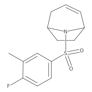 (1R,5S)-8-((4-fluoro-3-methylphenyl)sulfonyl)-8-azabicyclo[3.2.1]oct-2-ene Structure