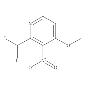 2-(Difluoromethyl)-4-methoxy-3-nitropyridine结构式