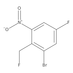 1-Bromo-5-fluoro-2-fluoromethyl-3-nitrobenzene结构式
