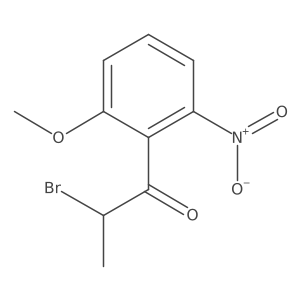 2-(2-Bromopropanoyl)-3-nitroanisole Structure