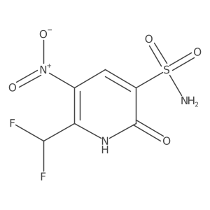 2-(Difluoromethyl)-6-hydroxy-3-nitropyridine-5-sulfonamide结构式