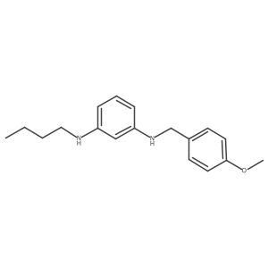 N1-(n-Butyl)-N3-(4-methoxybenzyl)-phenylene-1,3-diamine结构式