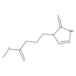 Methyl 2,3-dihydro-3-thioxo-4H-1,2,4-triazole-4-butanoate Structure