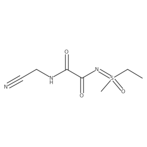 Ethanediamide, N1-(cyanomethyl)-N2-(ethylmethyloxido-I>>4-sulfanylidene)-结构式