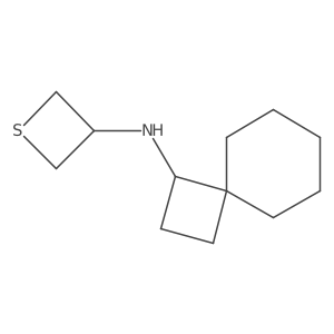 N-(Spiro[3.5]nonan-1-yl)thietan-3-amine结构式