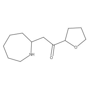2-(Azepan-2-yl)-1-(oxolan-2-yl)ethan-1-one Structure
