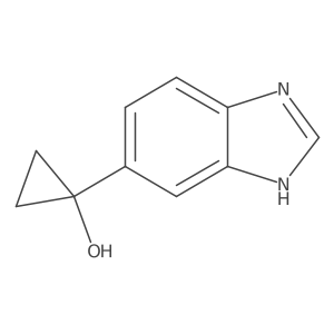 1-(1H-1,3-benzodiazol-5-yl)cyclopropan-1-ol Structure