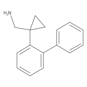 [1-(2-Phenylphenyl)cyclopropyl]methanamine结构式
