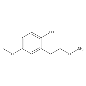 2-[2-(Aminooxy)ethyl]-4-methoxyphenol结构式