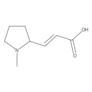 3-(1-Methylpyrrolidin-2-yl)acrylic acid结构式